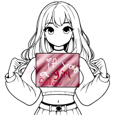 girl holding a blank sign in a long sleeve crop top