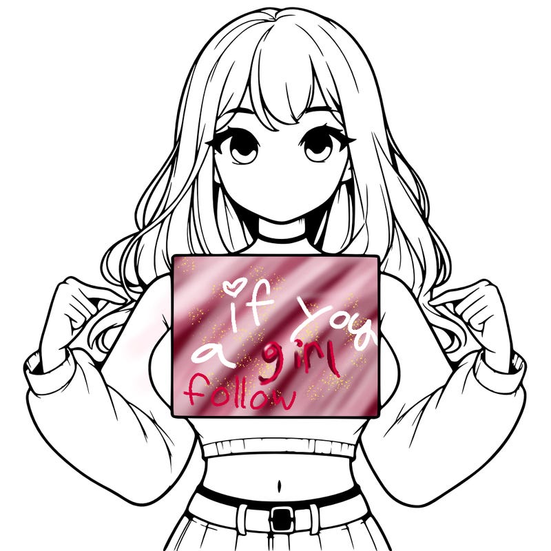 girl holding a blank sign in a long sleeve crop top