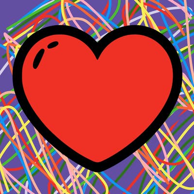 a blank heart