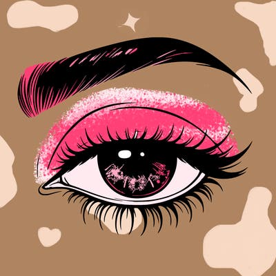 eye closed realistic