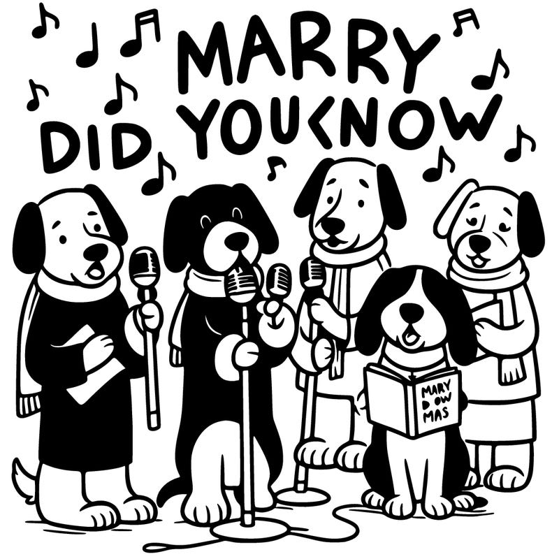 dogs singing mary did you know