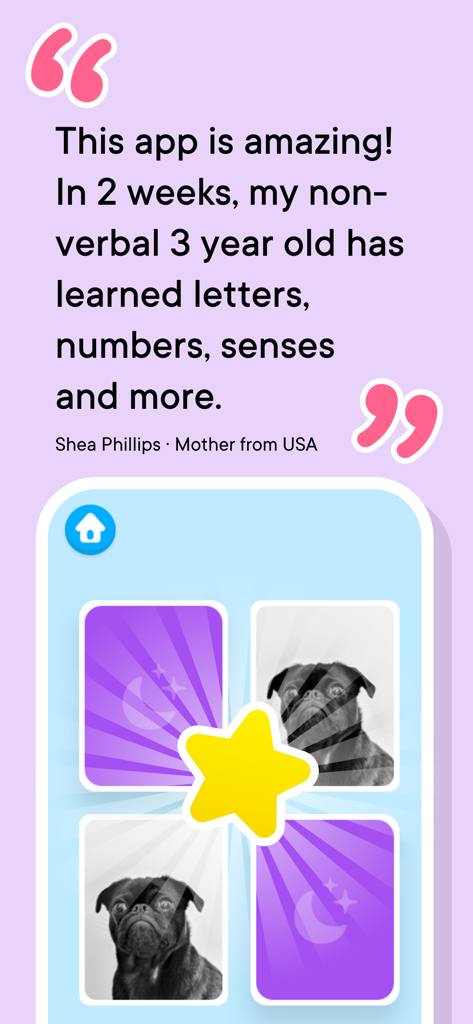 Otsimo | Special Education 1+ - Testimonio de un padre sobre el éxito del aprendizaje de su hijo en la aplicación de educación especial Otsimo con jugabilidad de emparejamiento