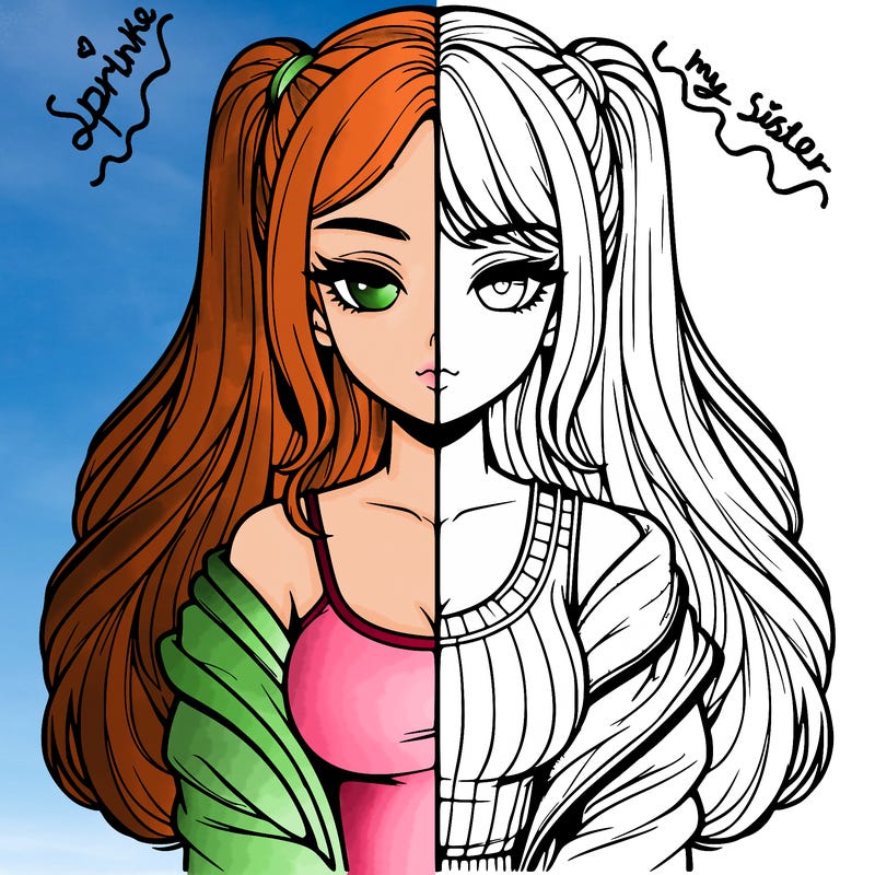 realistic girl split