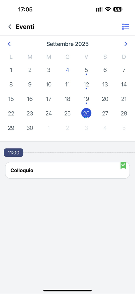 Easy Family - Calendar view of the Easy Family app showing school events and a scheduled parent-teacher meeting