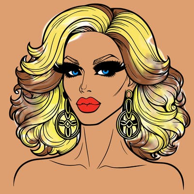 realistic drag queen