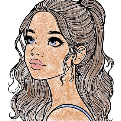 beautiful realistic girl