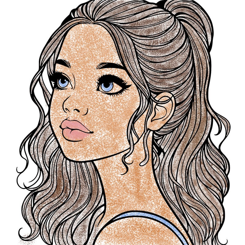 beautiful realistic girl