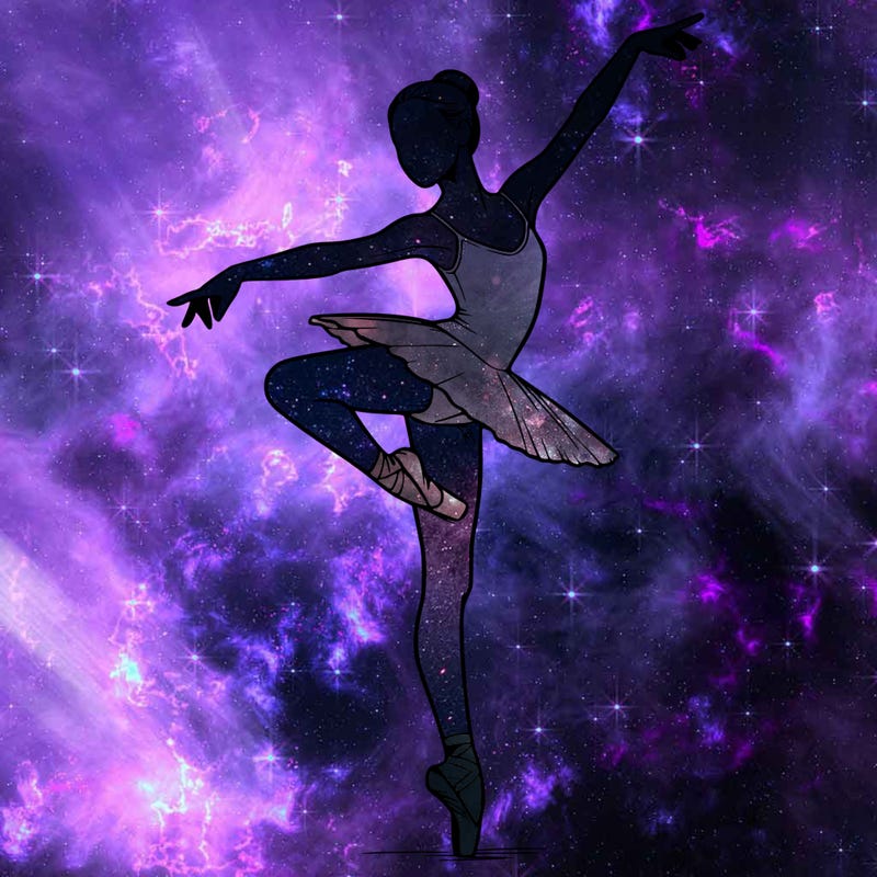 realistic person doing ballet