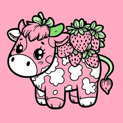 strawberry cow
