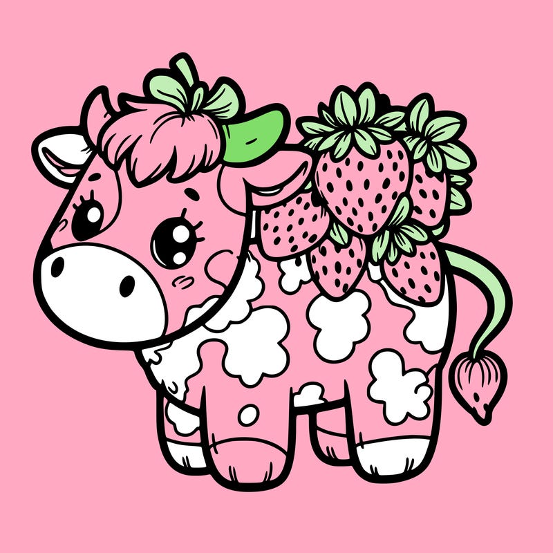 strawberry cow