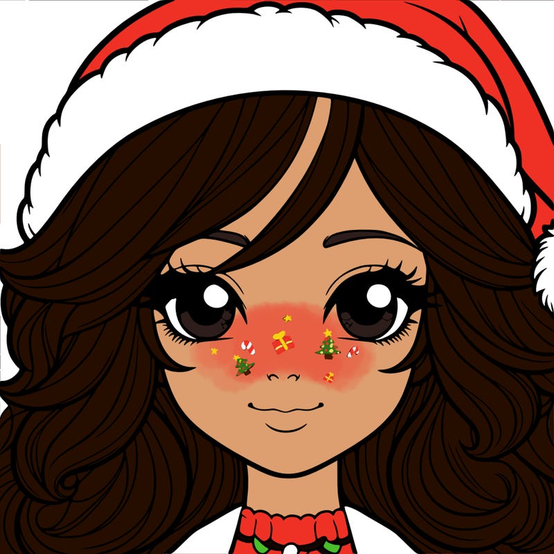 realistic christmas girl