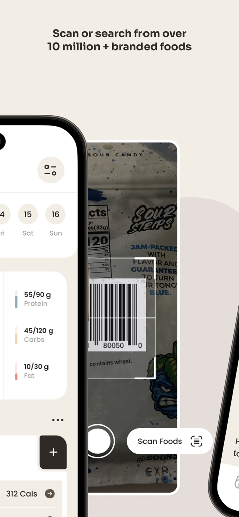 Grounds: Fitness App For Women - Grounds fitness app barcode scanner for meal and macro tracking