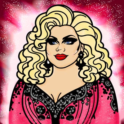 realistic plus size drag queen