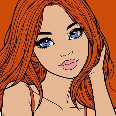 beautiful realistic girl