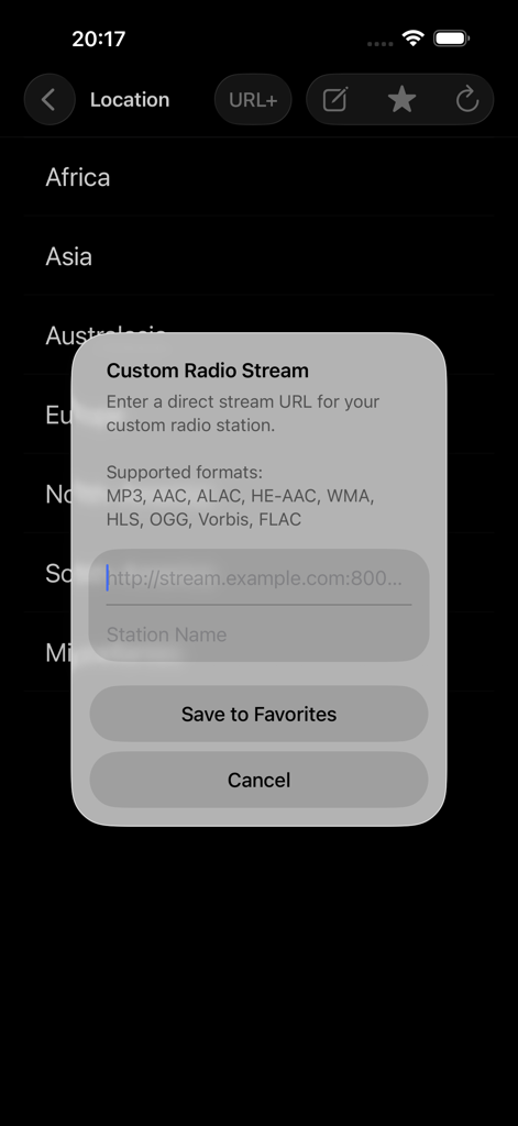 Companion for Bose SoundTouch - Custom radio stream setup dialog for Bose SoundTouch devices