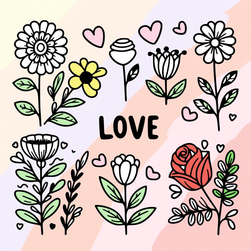 love described by flowers