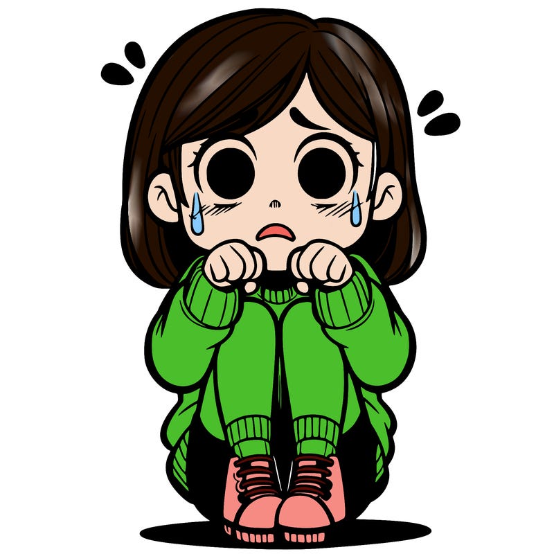 scared girl