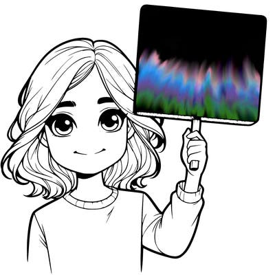 realistic girl holding up a sign