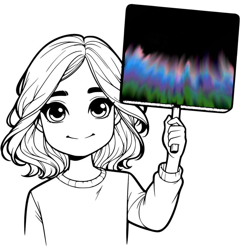 realistic girl holding up a sign