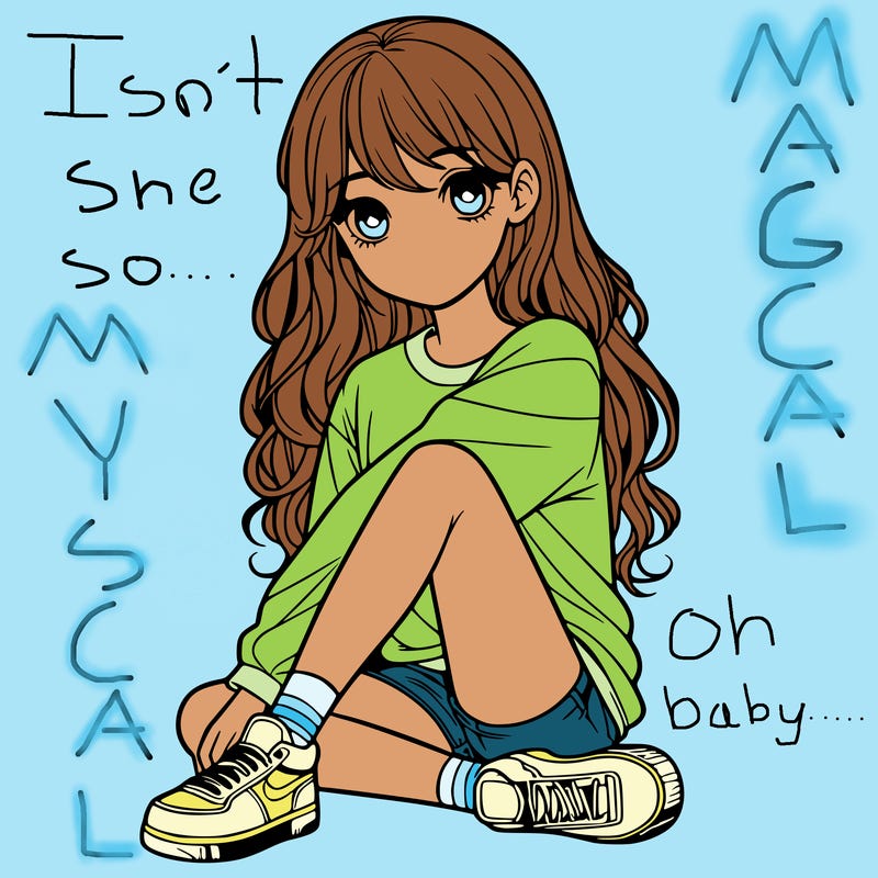 girl sitting realistic