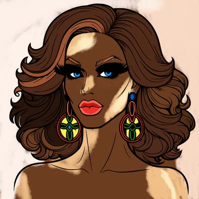 realistic drag queen
