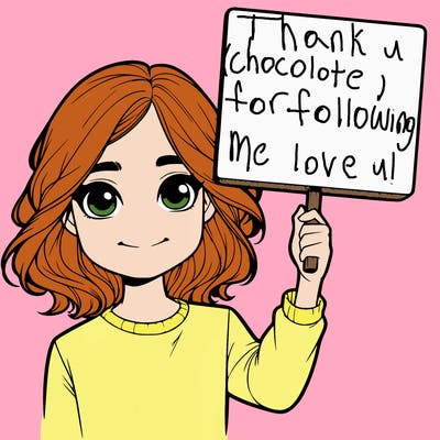 realistic girl holding up a sign