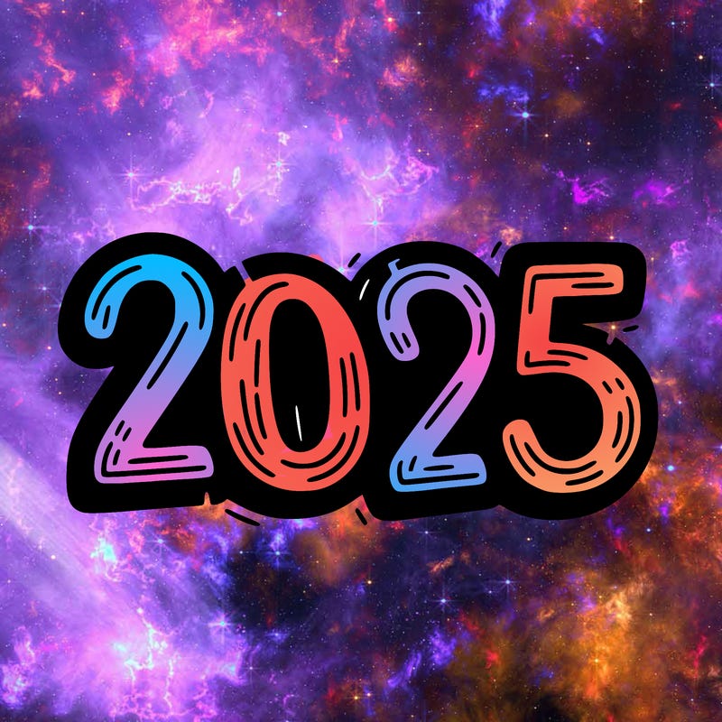 one line scrawled numbers sketch design “2025”