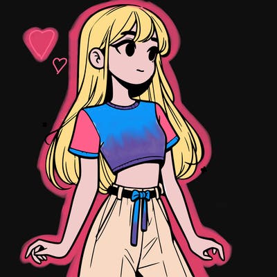 girl in a cute crop top