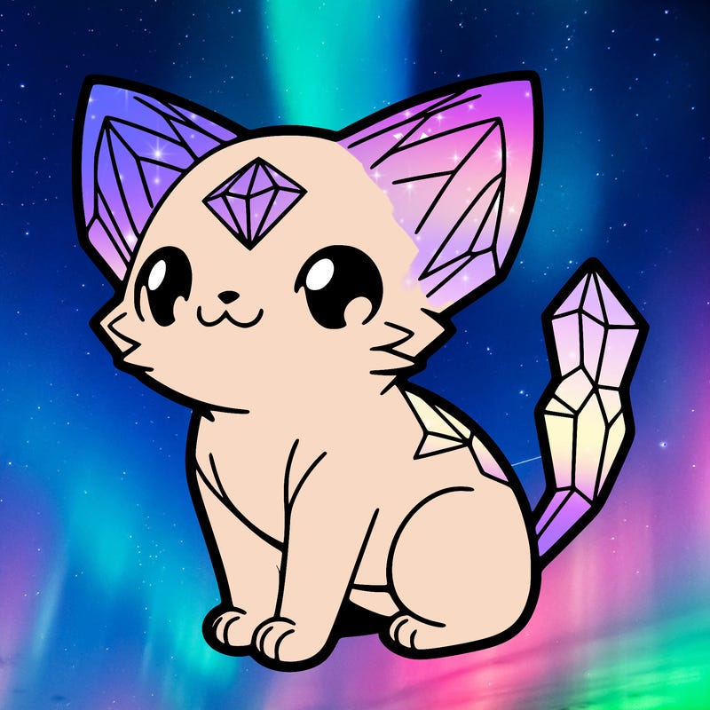 crystal kitten