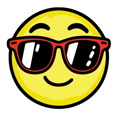emoji with sunglasses