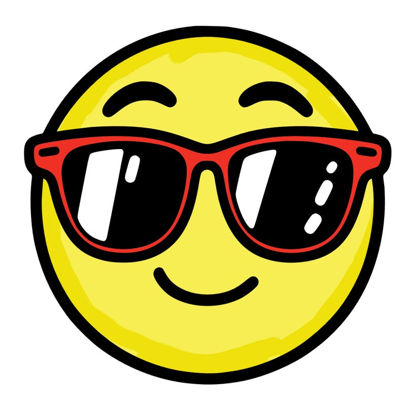 emoji with sunglasses