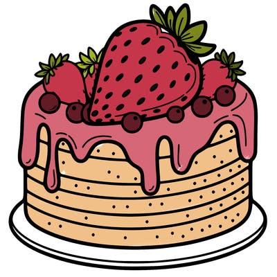 strawberry cake