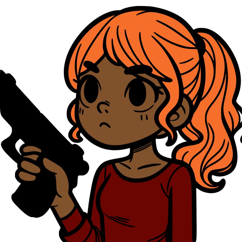 girl with gun