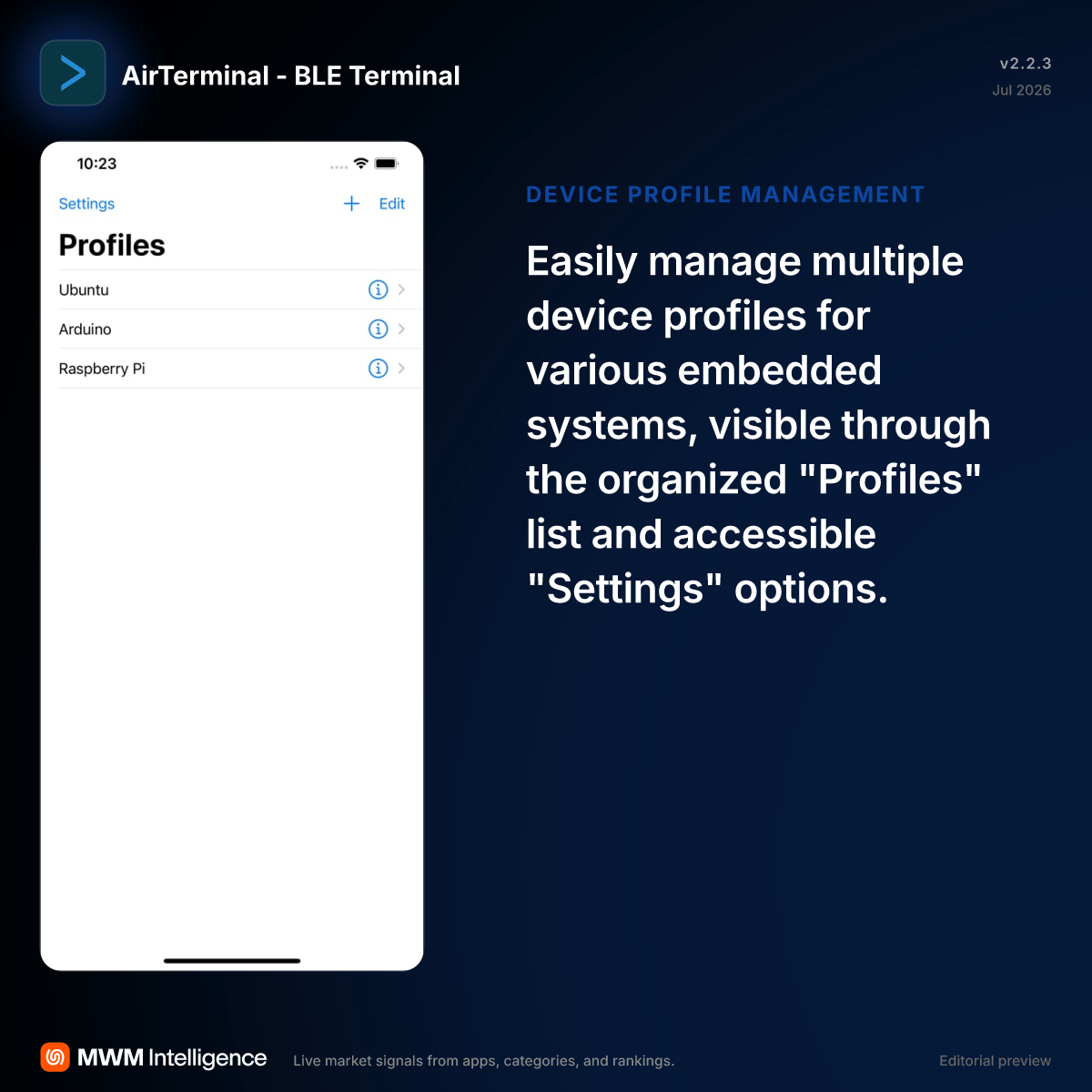 AirTerminal - BLE Terminal - Developer Tools App | MWM