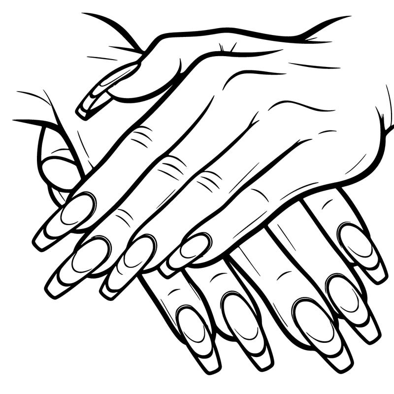 nails with french tips all white