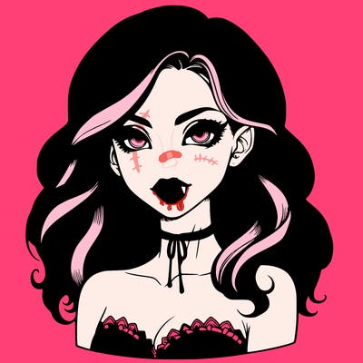 vampire girl realistic