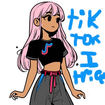 girl in a cute crop top