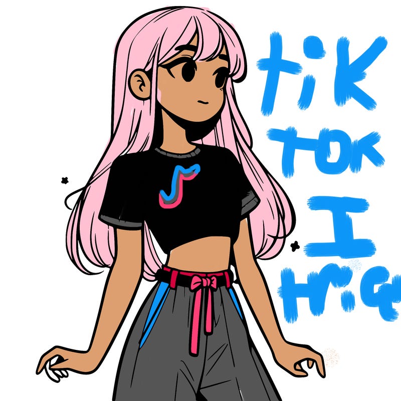 girl in a cute crop top