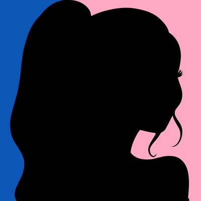 a beautiful and realistic girl with a high pony tail