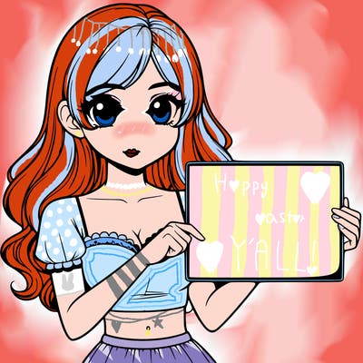 realistic pretty girl holding blank sign