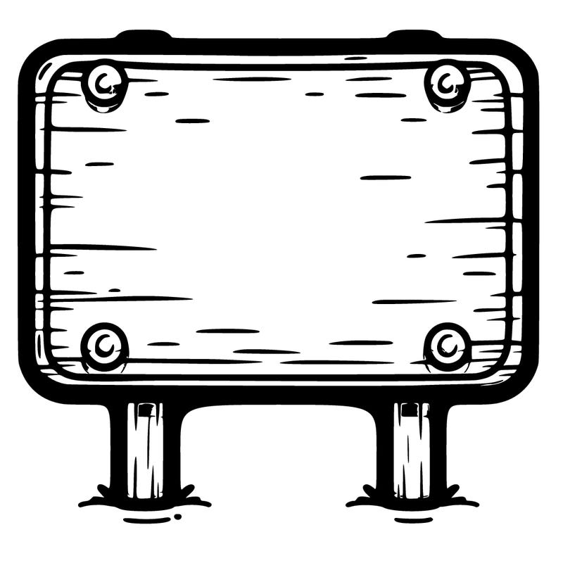 blank sign
