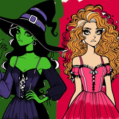 elphaba and glinda