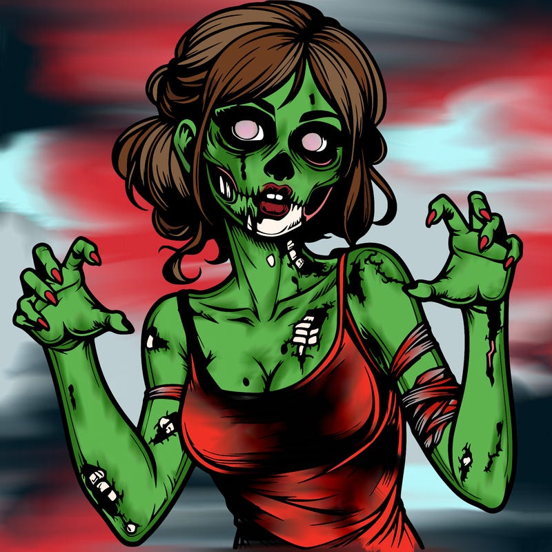 realistic zombie girl