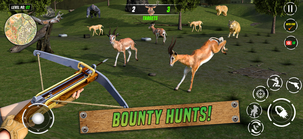 Animal Hunter : Hunting Games - First person crossbow hunting gameplay in a wild animal safari simulation