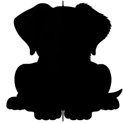 realistic dog split picture