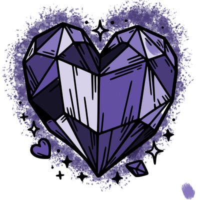 crystal heart