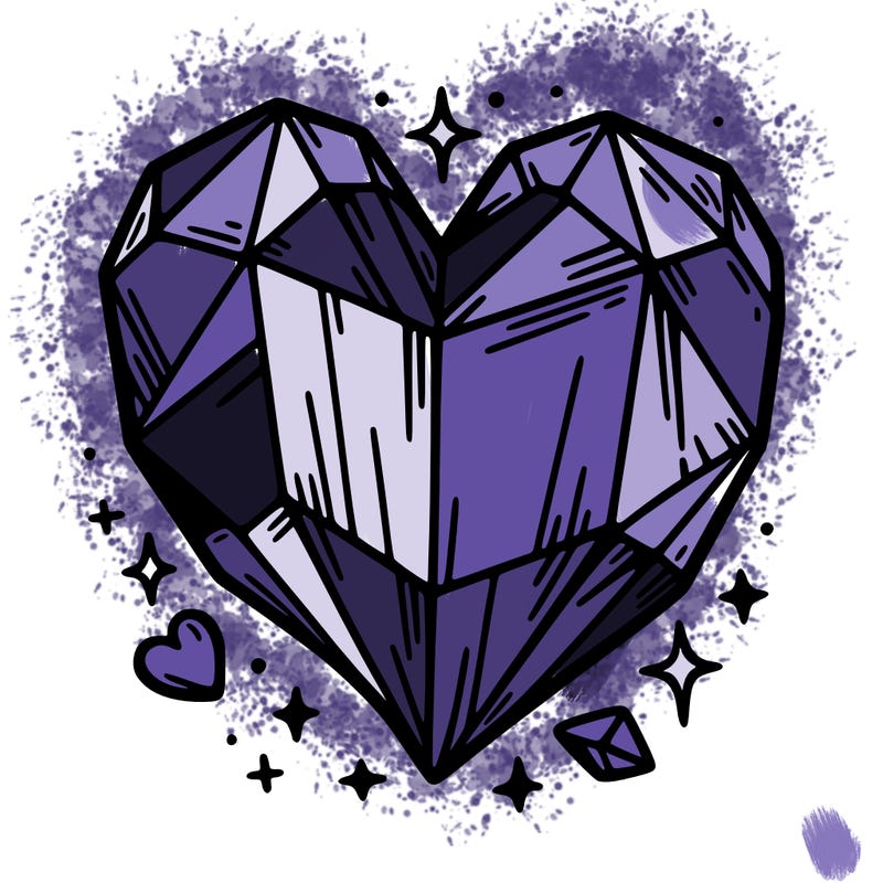 crystal heart