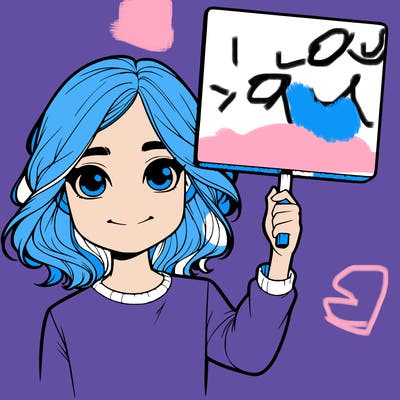 realistic girl holding up a sign