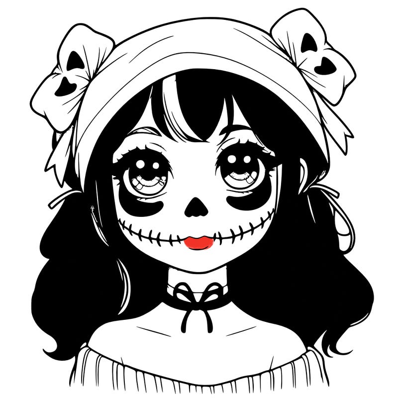 realistic girl halloween