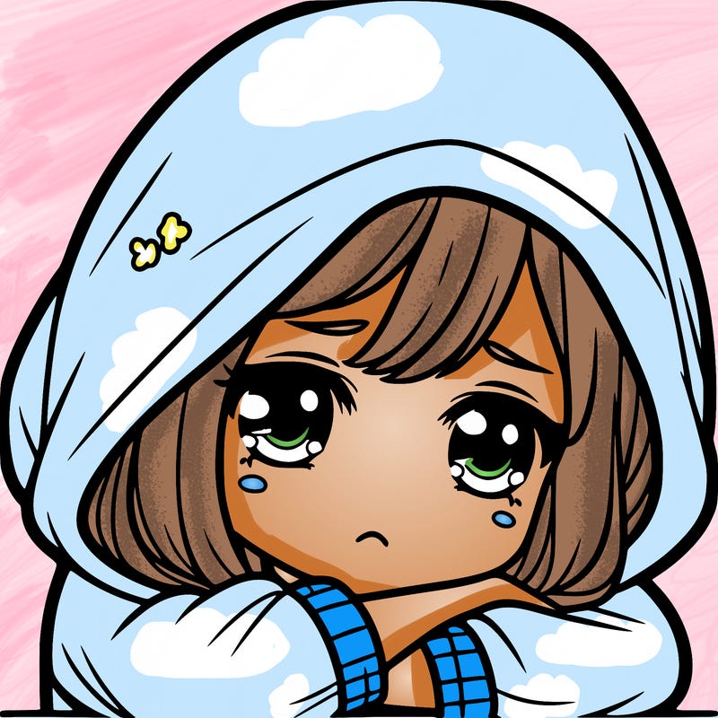 girl with hoodie on sad